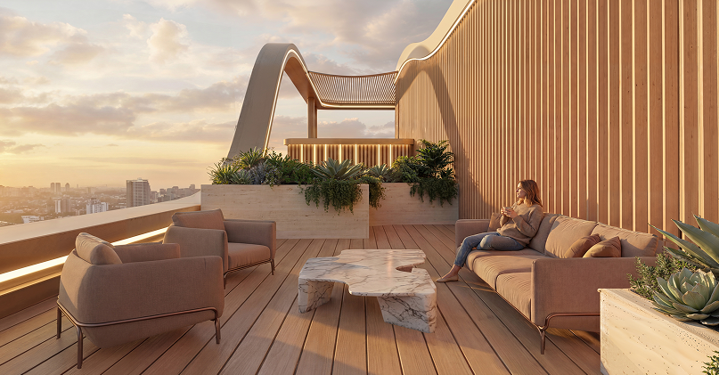 Private deck residences